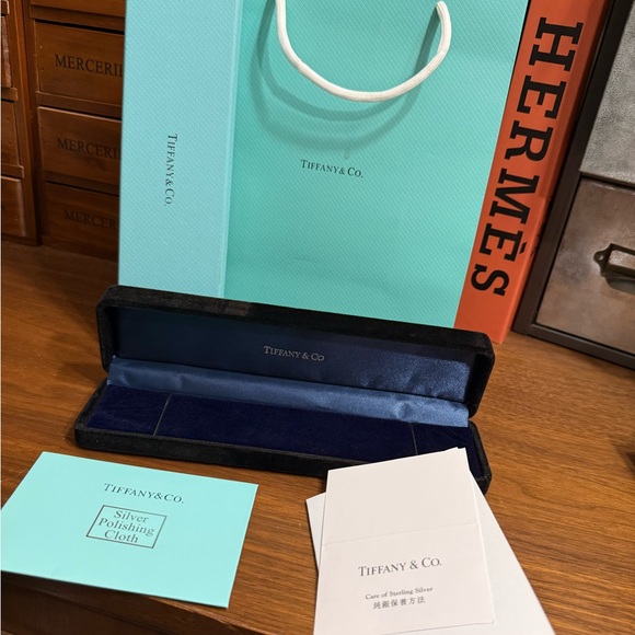 Tiffany & Co. Accessories - Tiffany & Co. Blue Velvet Jewelry Box